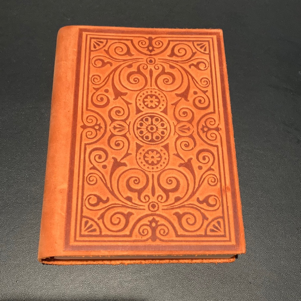 Leather bound notebook made in Italy